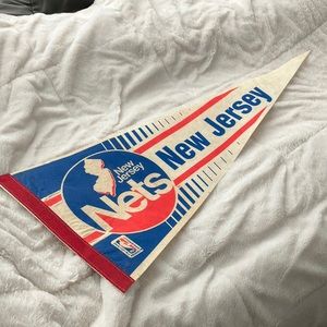 Vintage New Jersey Nets pennant